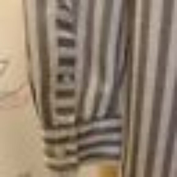 ANA. Size Small. Silky Stripe Long Sleeve. Button Cuff. Oversized Shirt. B81. - Picture 5 of 6